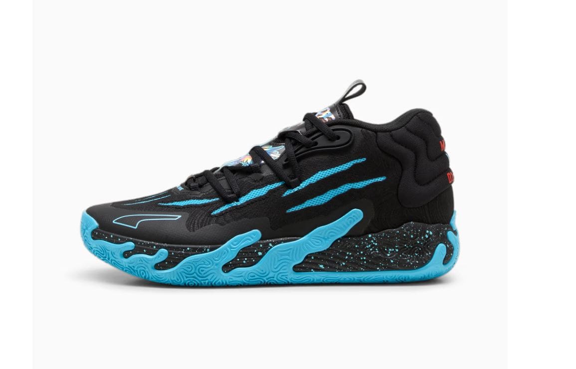 ZAPATOS PUMA LAMELO BALL MB.03 COLOR NEGRO/AZUL, HOMBRE - MUJER - Imagen 2
